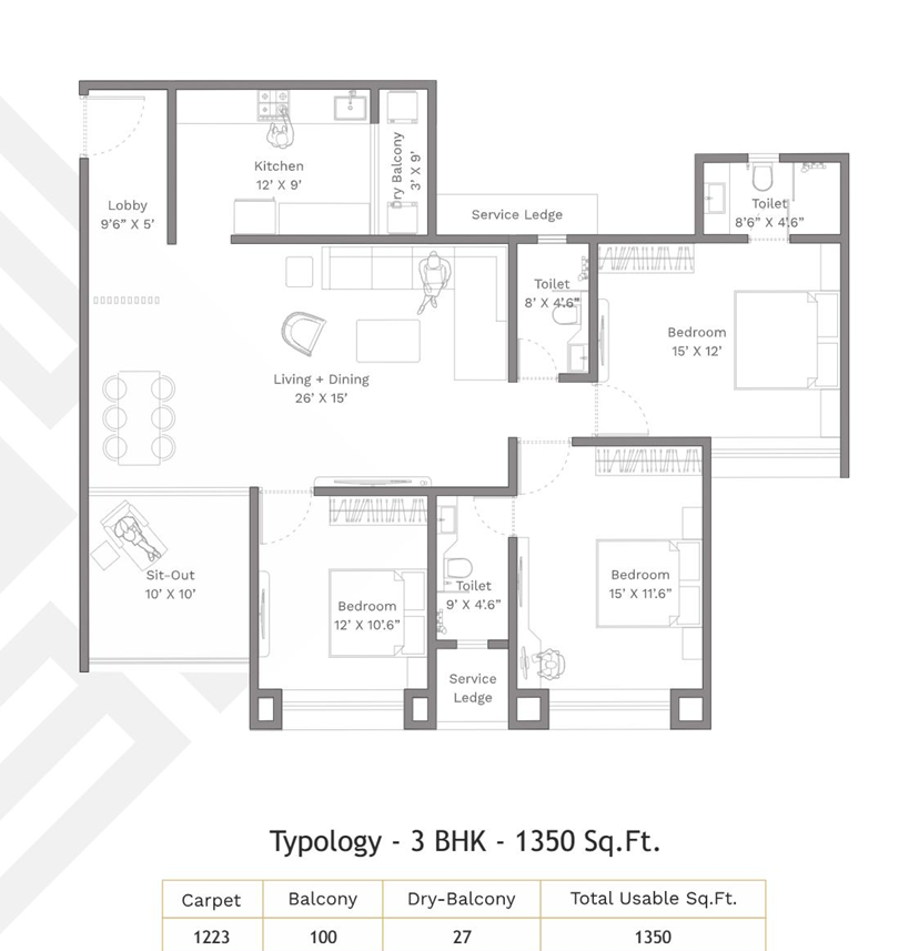 3BHK-4