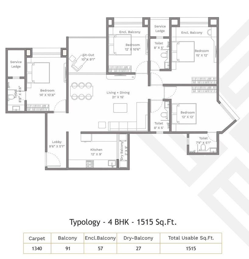 4BHK-1